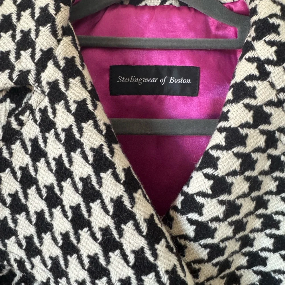 Authentic Sterlingwear of Boston Houndstooth Peacoat - Picture 2 of 7